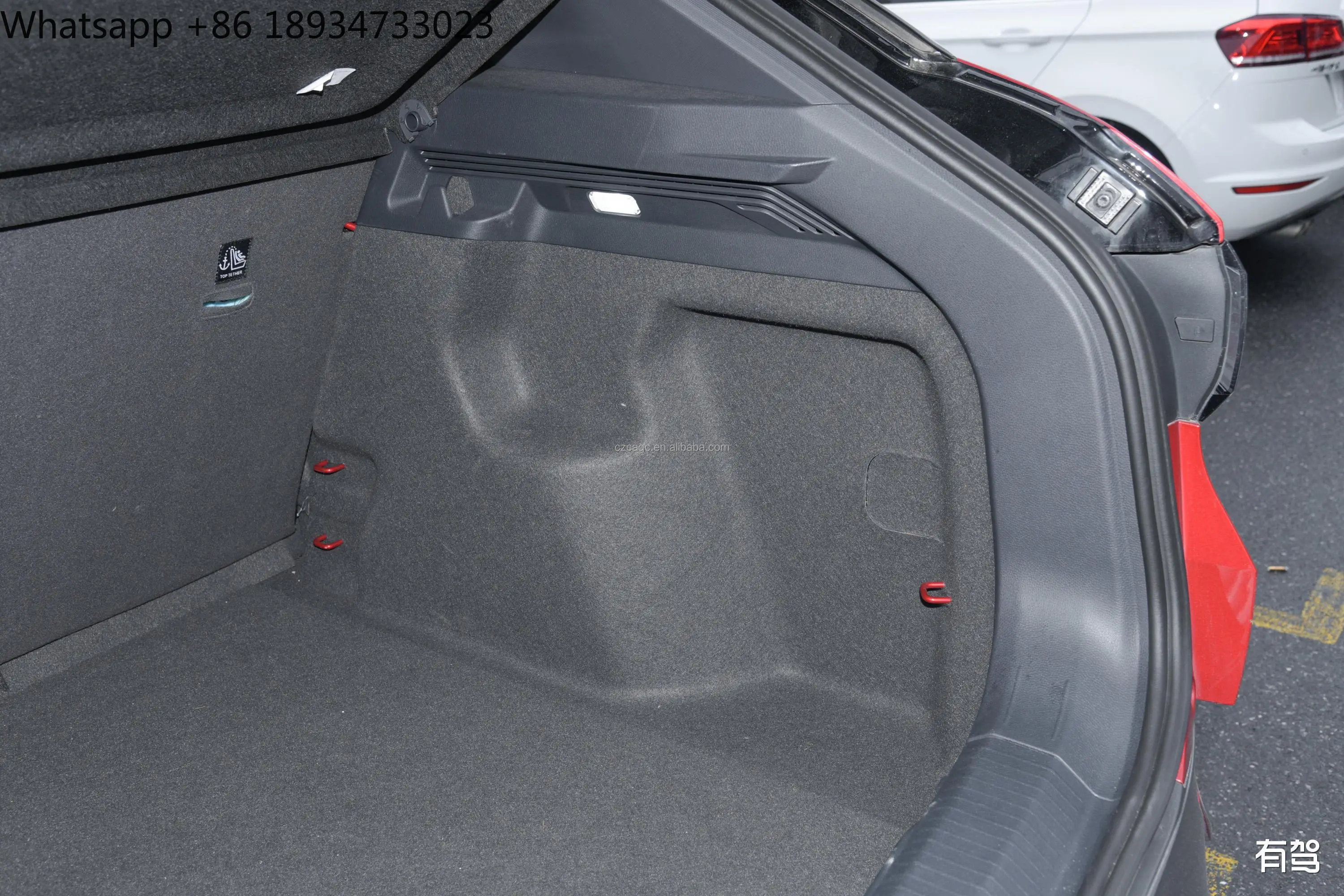 جديد وصول قطع غيار السيارات الخلفي حمولة حقيبة السيارة غطاء واقي أحذية بلاستيك غطاء الطرود الرف لشركة فولكس فاجن ID.4 ID4 2021-2024 11A867769 87A الأصلي #5