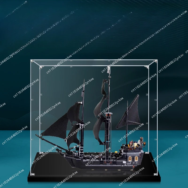 

Applicable to Pirates of the Caribbean Black Pearl No. 4184 building block figure acrylic storage transparent dust cover