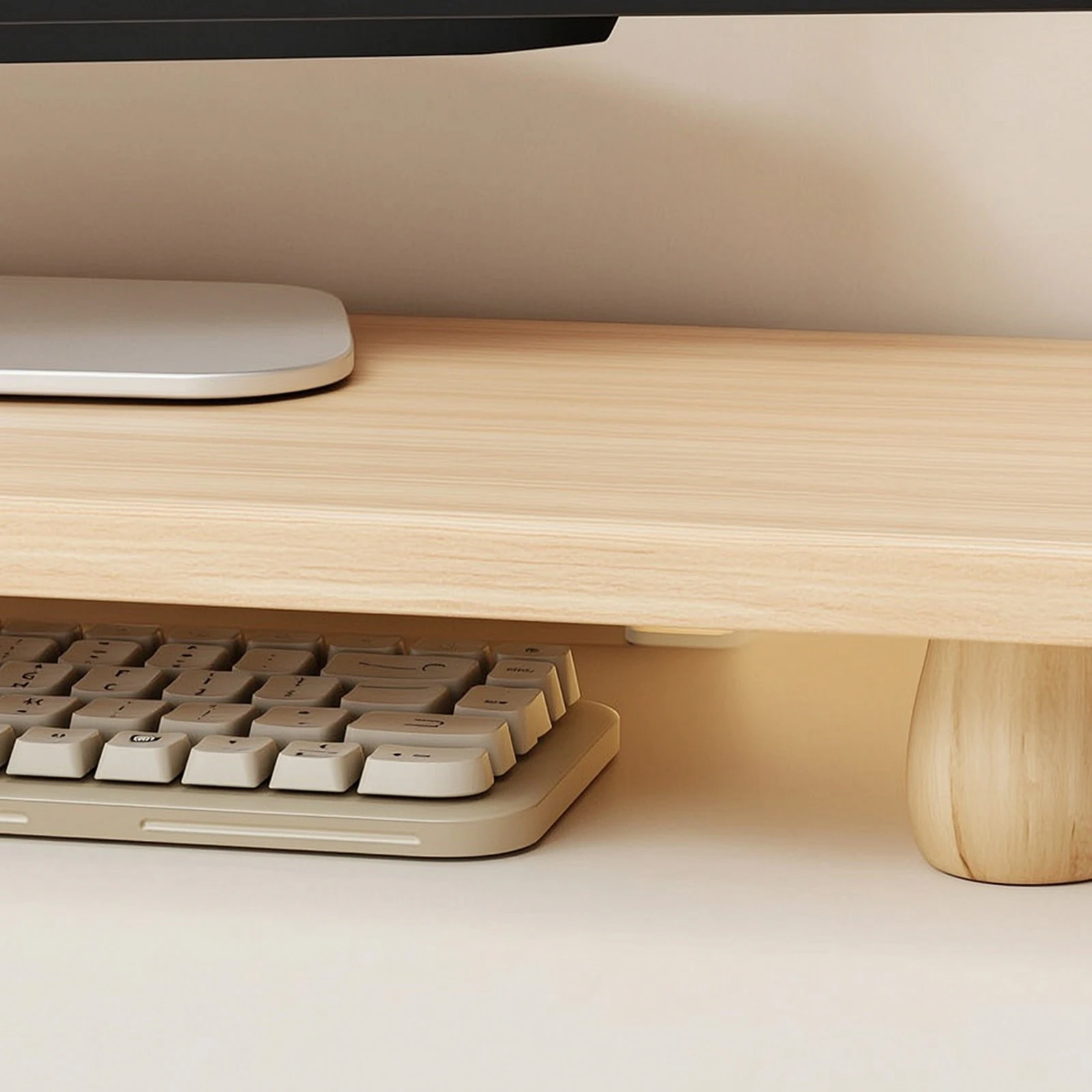 Monitor Riser Stand - حامل شاشة مريح متعدد الوظائف، رف