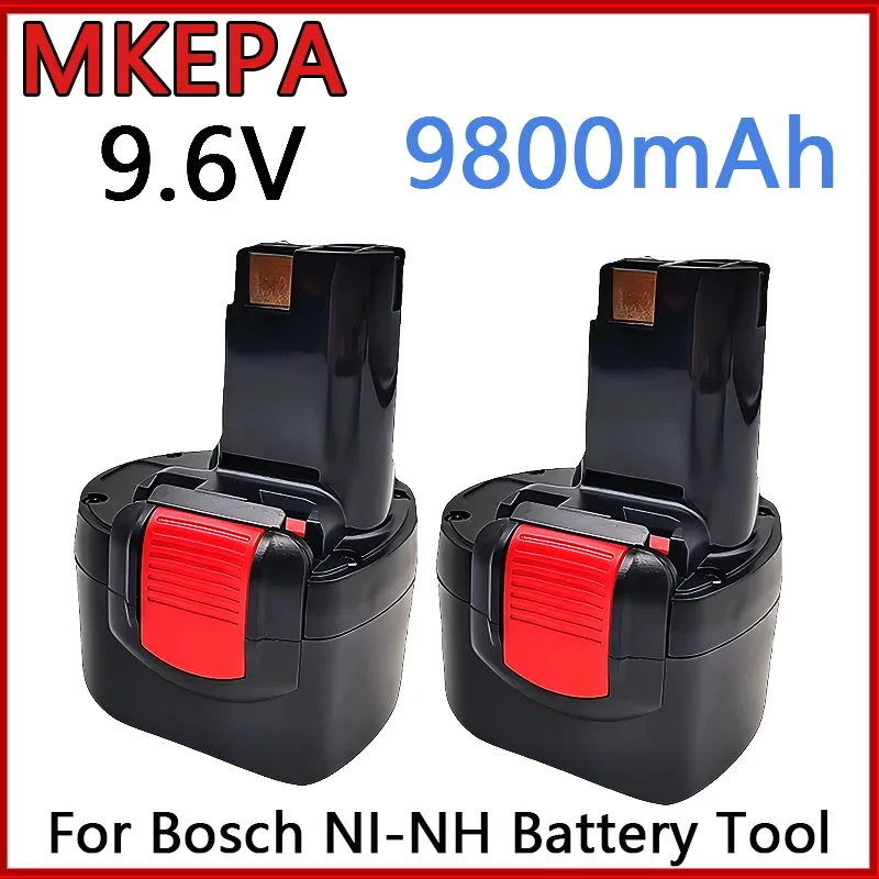 9.6V 4800/6800/9800mAh For Bosch Ni-MH Rechargeable Battery Power Tools PSR 960 BH984 BAT048 BAT119 Replacement battery