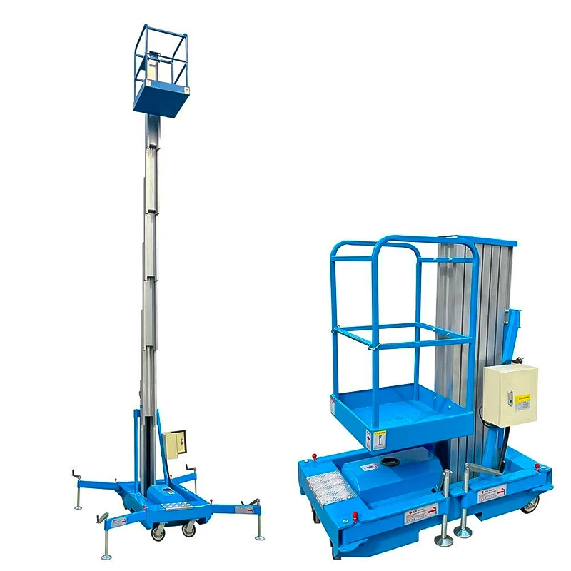 

Легкая одноместная вертикальная гидравлическая мачтовая подъемная платформа из алюминиевого сплава