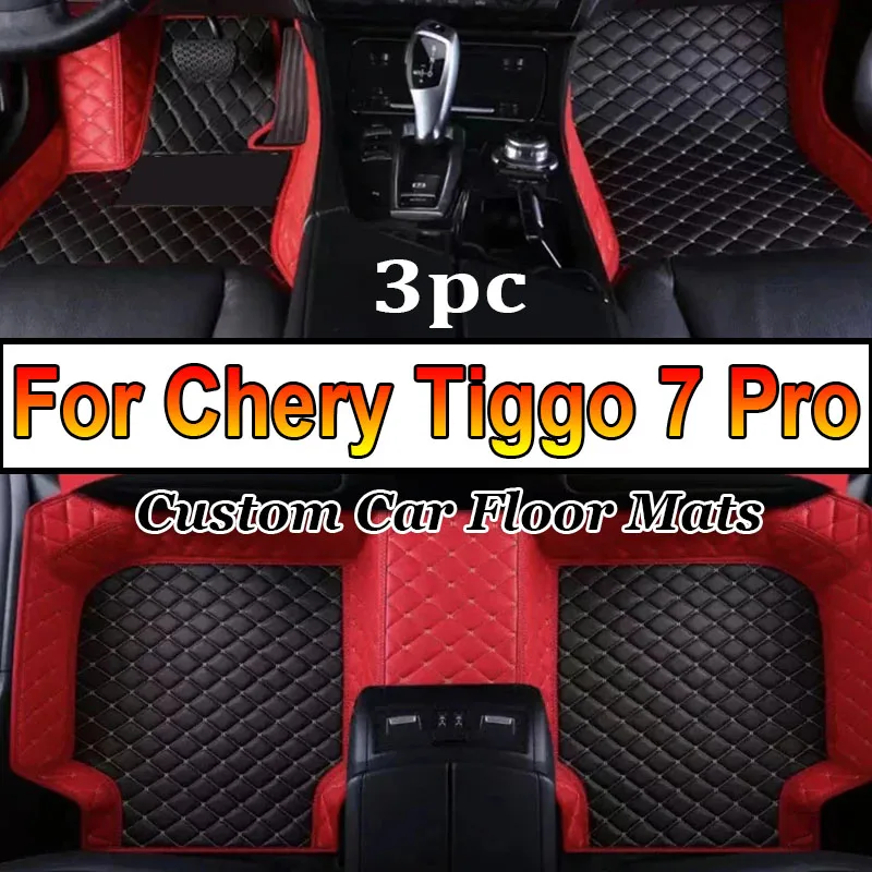 

100% подходит под заказ кожаные автомобильные коврики для Chery Tiggo 7 Pro 2021 2022 2023 Коврики Подставки аксессуары