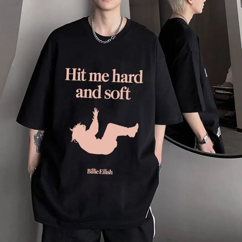 

Hit Me Hard and Soft Tour 2024 Double Sided Print T-shirts Fashion Vintage Cotton Short Sleeve T-shirt Men Women Oversized Tees