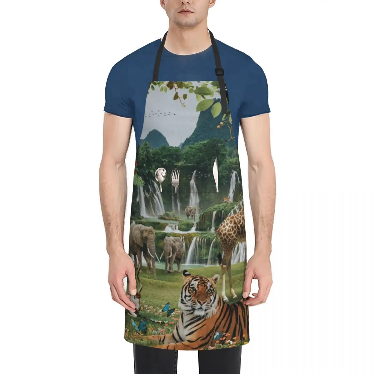 

NEW WORLD Apron Kitchen Supplies women's kitchens Apron