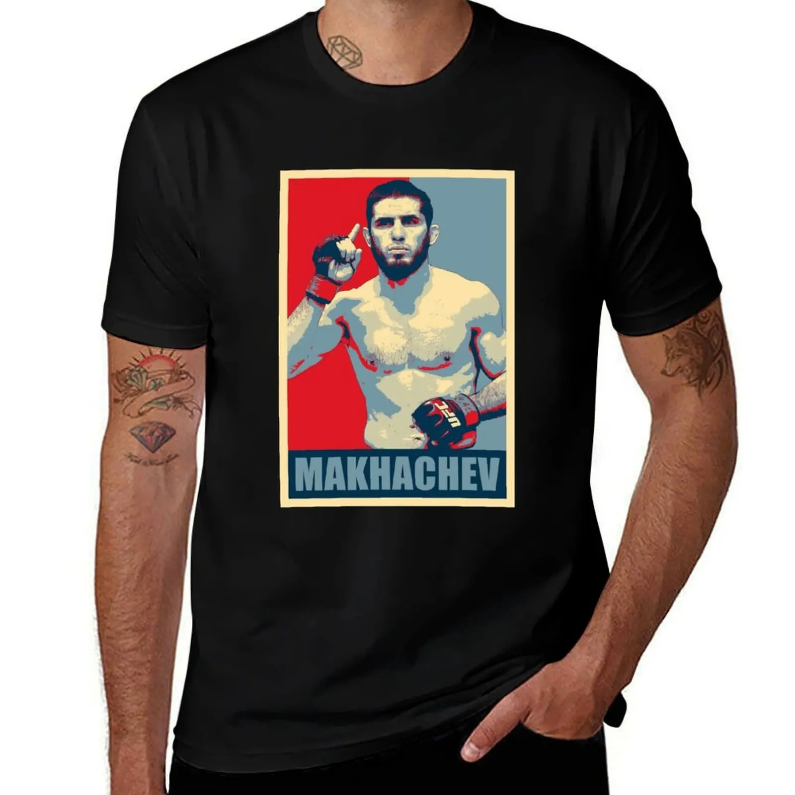 

Islam Makhachev Hope T-Shirt essential t shirt customs hippie clothes graphic shirts mens graphic t-shirts anime