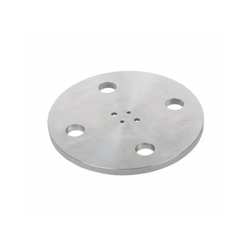 CNC machining custom stainless steel material porous round flange plate round base plate round connecting plate