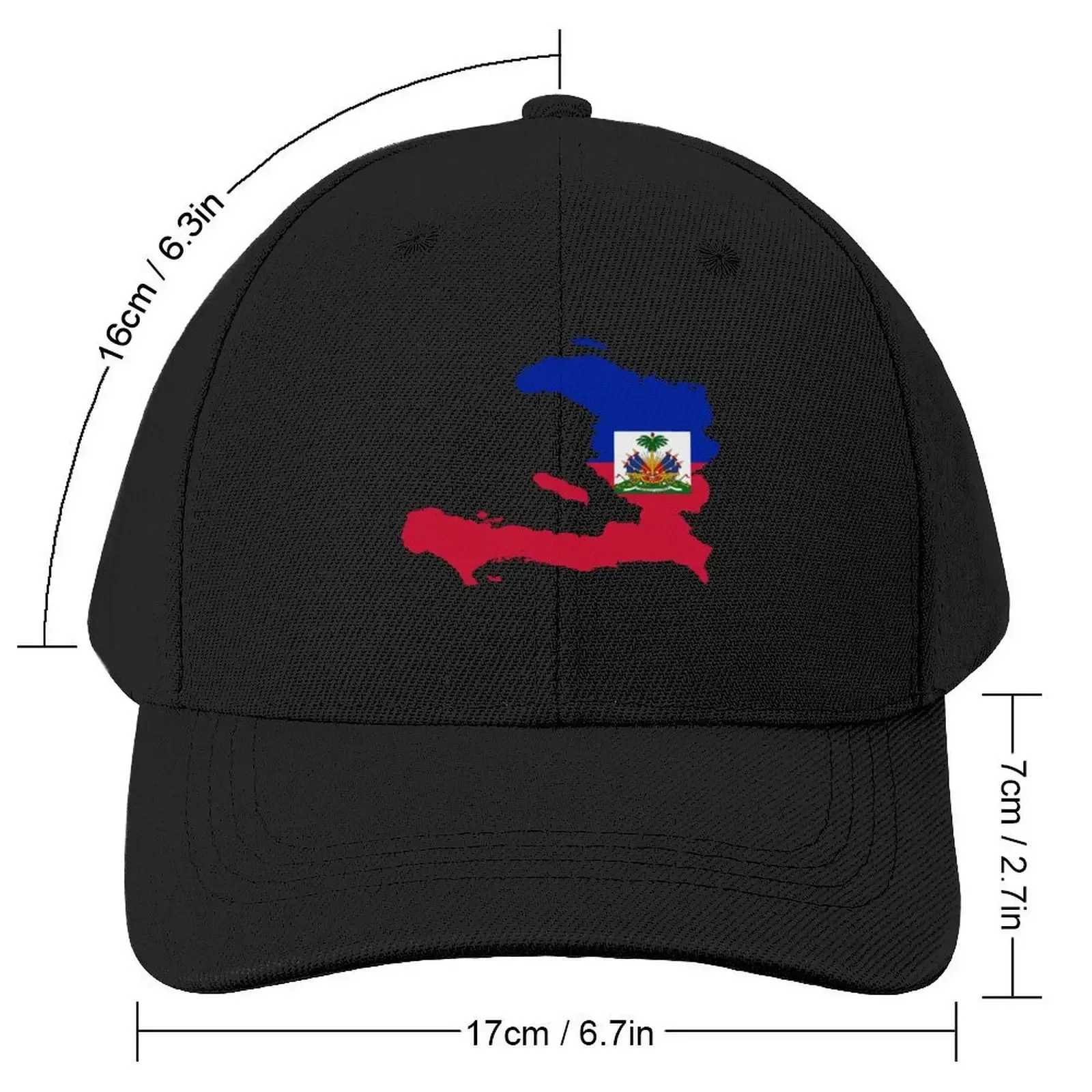 Flag Map of Haiti Baseball Cap Sports Cap custom Hat Hat Man For The Sun Women's Beach Outlet Men's