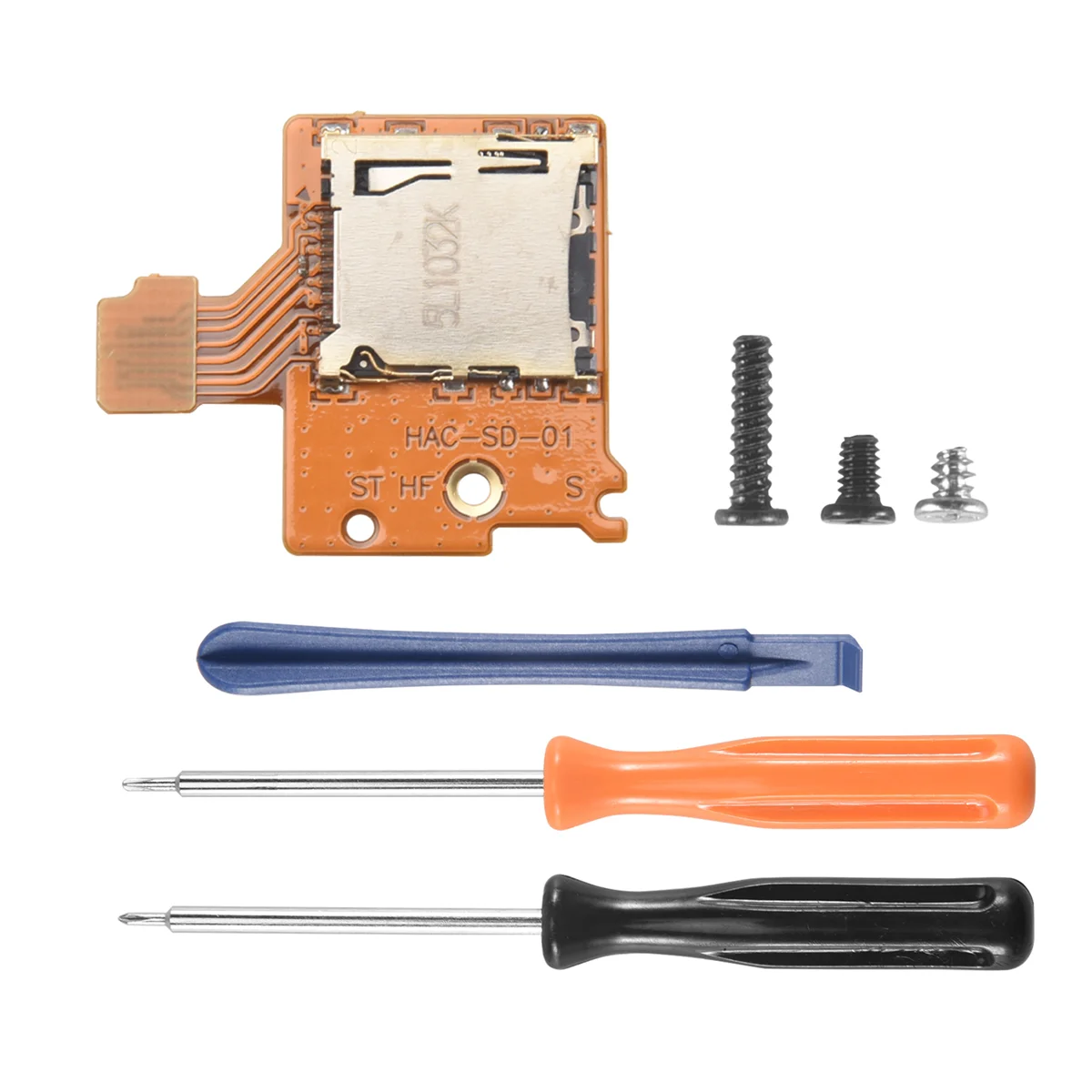 Kit de reparación de repuesto de placa de ranura para tarjeta Micro-Sd, piezas de reparación para ranura para tarjeta Ns Tf Sd