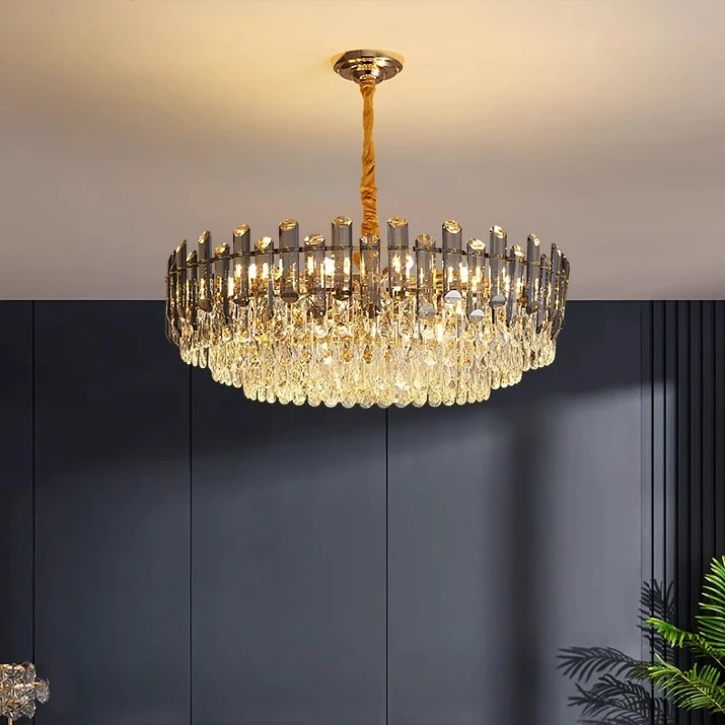 

Luxury Crystal Chandelier Modern Atmospheric Pendant liights for Living Room Dinning Room Bedroom Luxurious Designer Lamps