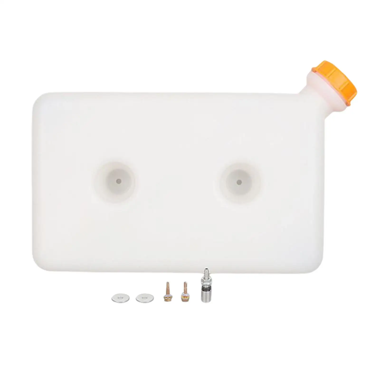 8L Fuel Tank 2 Hole Gasoline Tank Universal PP Portable Gas Oil Storage for Car Truck Parking Heater