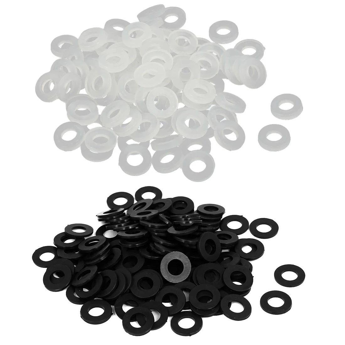 

100/200/400Pcs M2 M2.5 M3 M4 M5 M6 M8 M10 White Black Nylon Flat Washer Plain Spacer Insulation Gasket Shim Insulating Ring