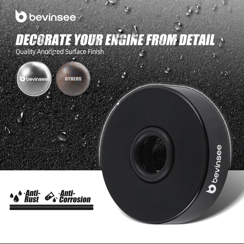 Imagen 2 del producto 8X cubierta de válvula de aluminio arandelas sellos pernos tuercas para motores Honda B16 B18 para Honda Civic Si/Del Sol/Prelude para Acura Integra