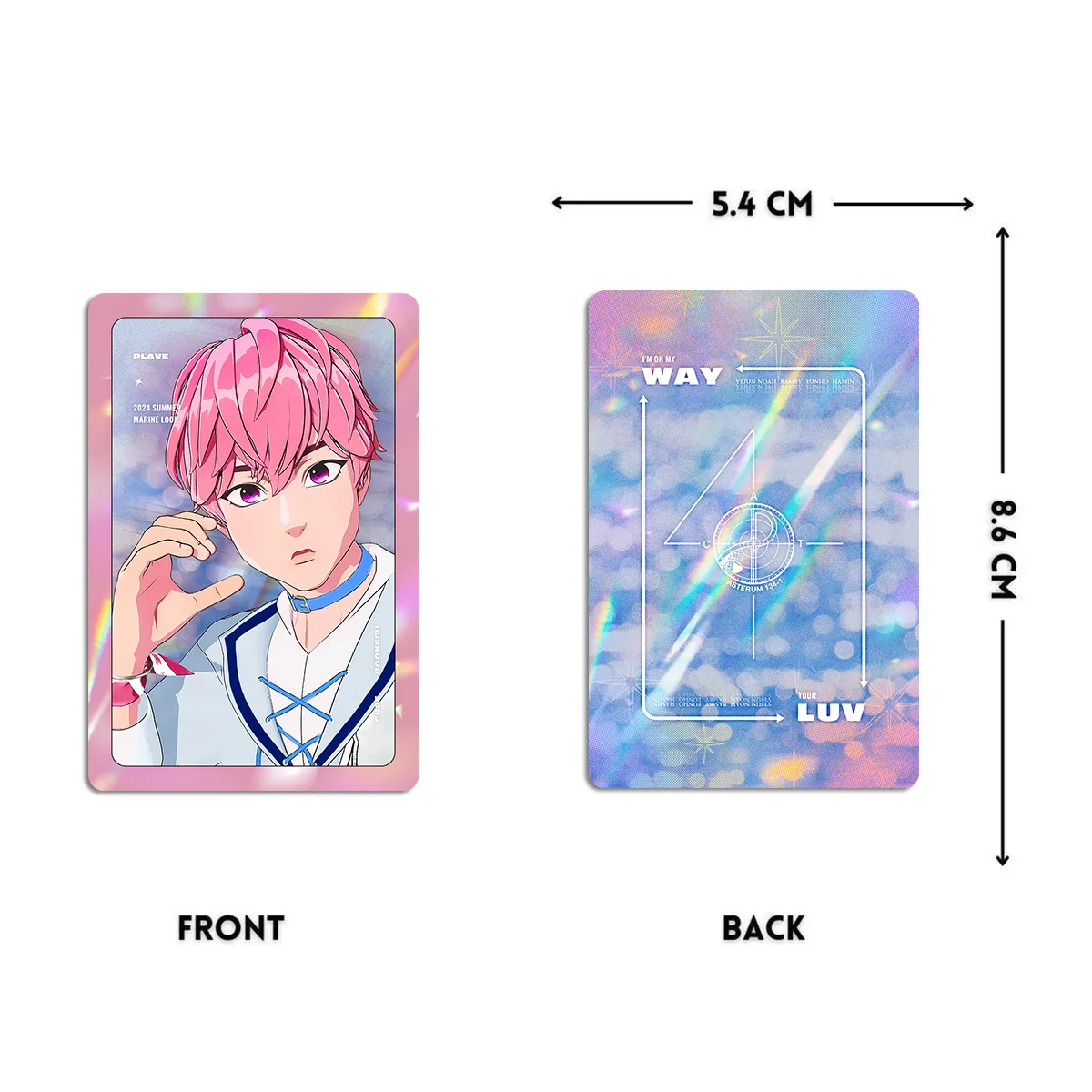 5Pcs/Set PLAVE 2024 SUMMER MARINE LOOK Photocards BAMBY NOAH YEJUN Cute Selfie Lomo Cards Postcards Fans Collectibles Gifts