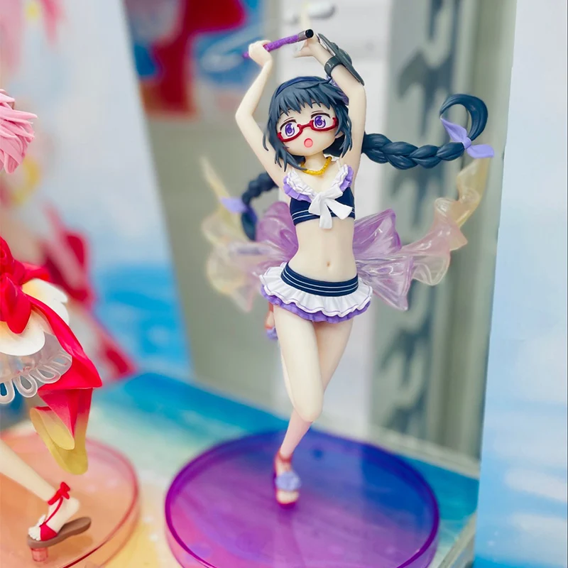 KONAMI Splash Girls‌ Magia Record: Puella Magi Madoka Magica Side Story Kaname Madoka Akemi Homura PVC 19 & 24CM Anime Toy view 3