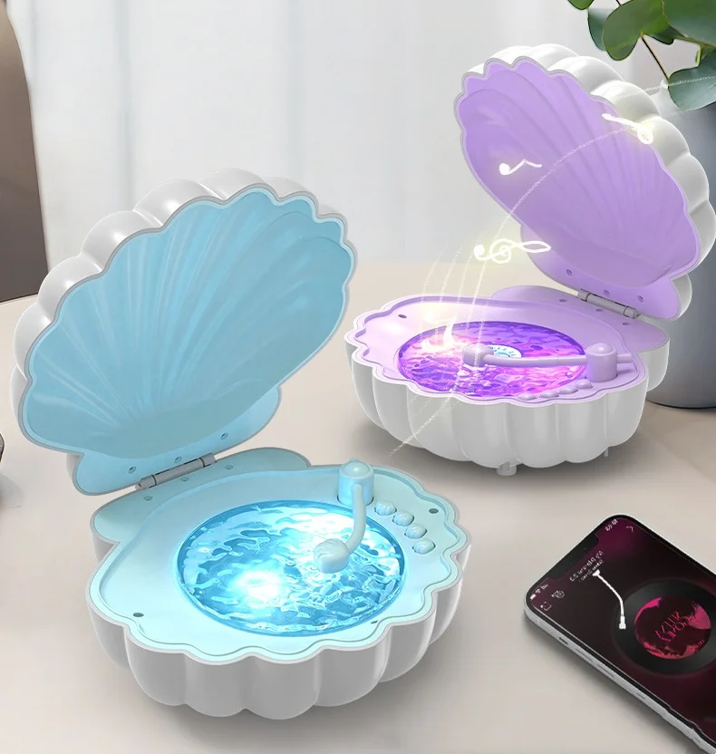 White Noise  Creative Shell Shape  Exquisite Gift wireless Speaker Retro Mini Portable  Gift Speaker Sleep Aid Creative Speaker