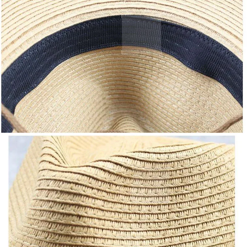 Big Size 62cm Summer Paper Straw Hat for Men Sun Hat Male Sunscreen Hat Travel Vacation Holiday Big Head Size Sun Hats Male