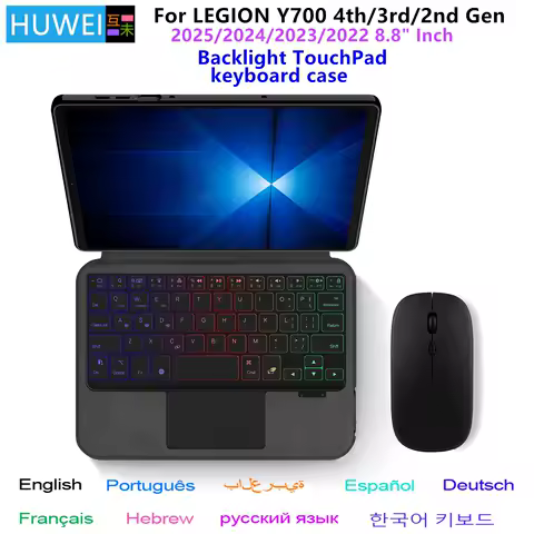 Keyboard Case For Lenovo LEGION Y700 2025 TB322FC 8.8" Cover Funda for Legion Y700 1st 2nd 3rd 4th Generation 8.8 In Tablet Case