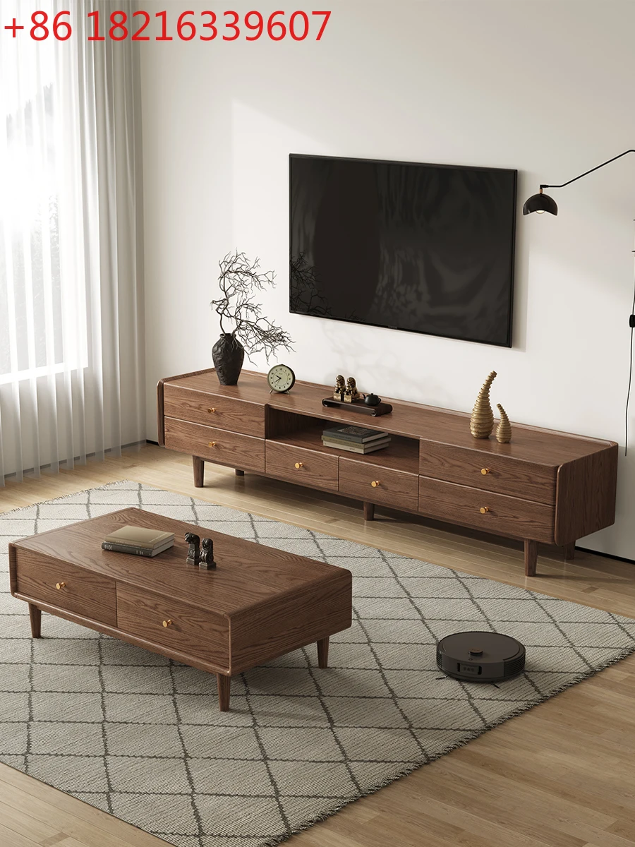 

Шкаф для телевизора из массива ясеня, современный простой шкафчик