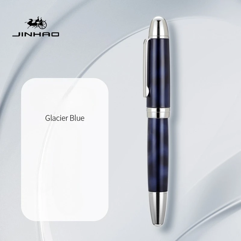 JINHAO X169 / 59 Füllfederhalter mit Goldclip, Eleganter Schwarzer Stift mit EF/F/M Feder, Schreibstift Pk 9019, Büro- und Schulbedarf, Schreibwaren