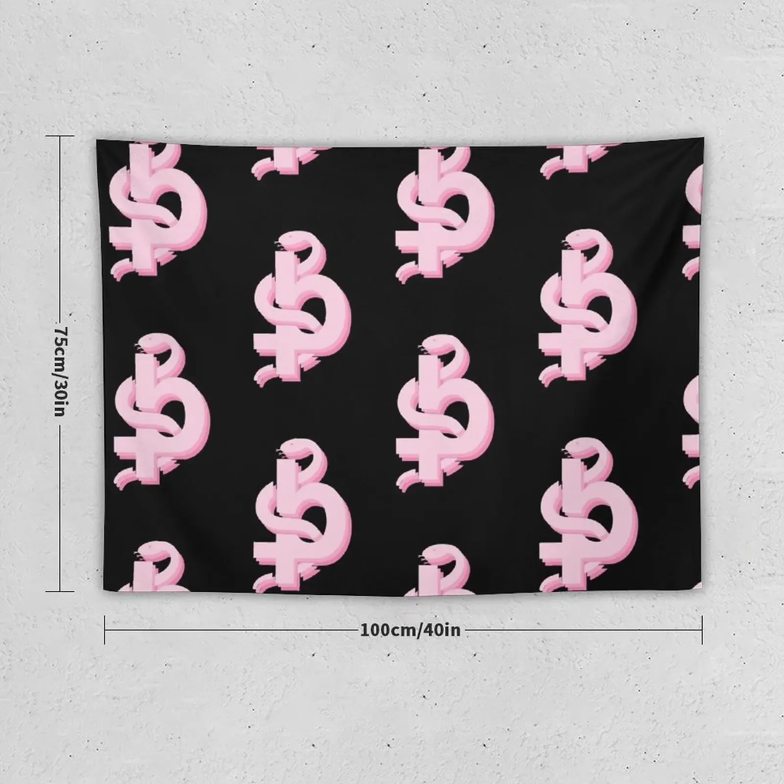 Blackbear logo pink Tapestry Home Decorators Room Decorations Aesthetic Tapestry