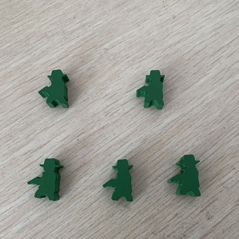 5 Pcs/set Soldier/Gunner  Wooden Chess  Board Game Accessories