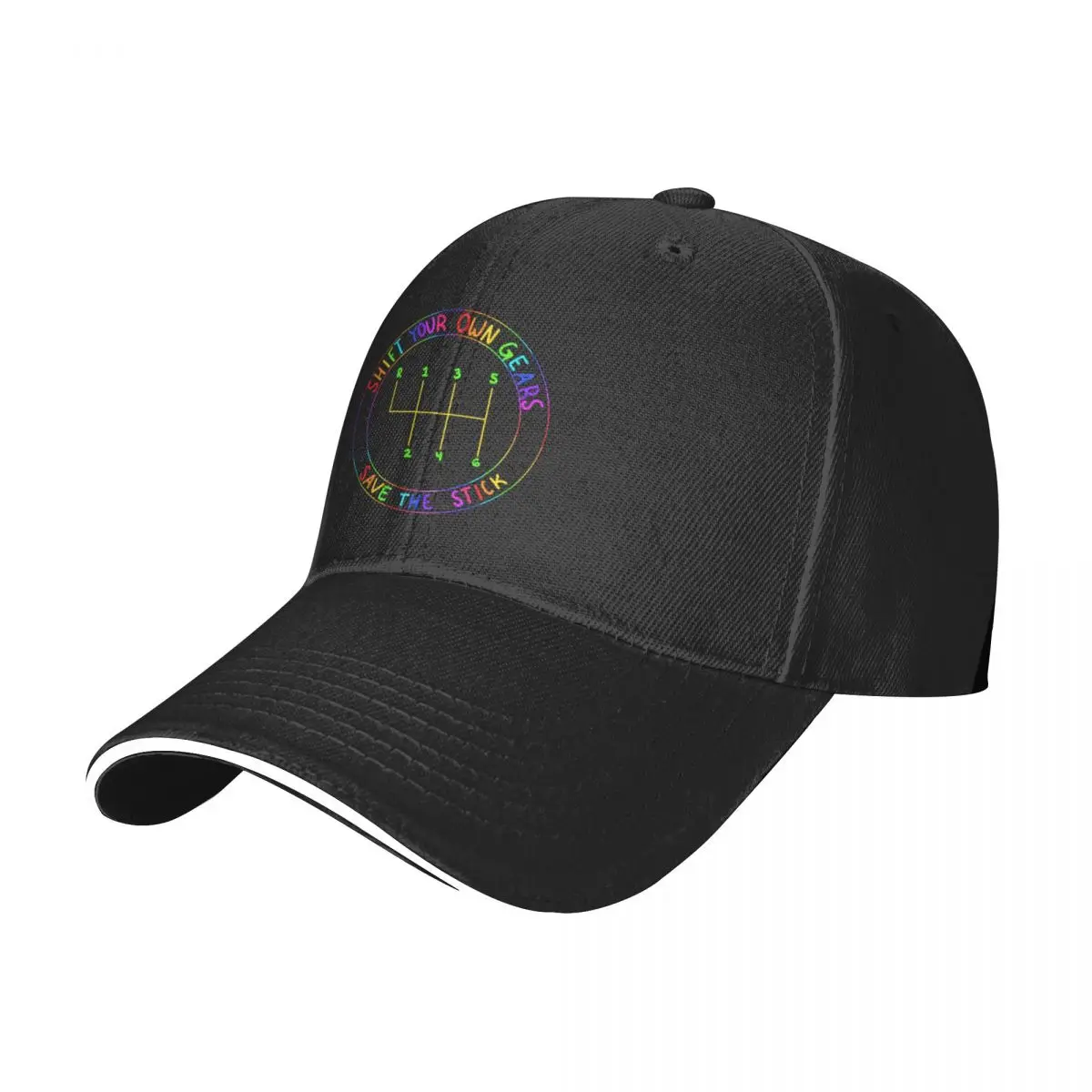 Shift Your Own Gears Save The Stick Baseball Cap Rave Luxury Cap Men's Baseball Women's