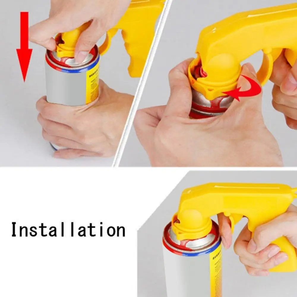 Car Polishing Paint Care Aerosol Spray Gun Handle Plastic Aerosol Spray Handle Tool Car Painting Decorating Han Tool Grip Lock