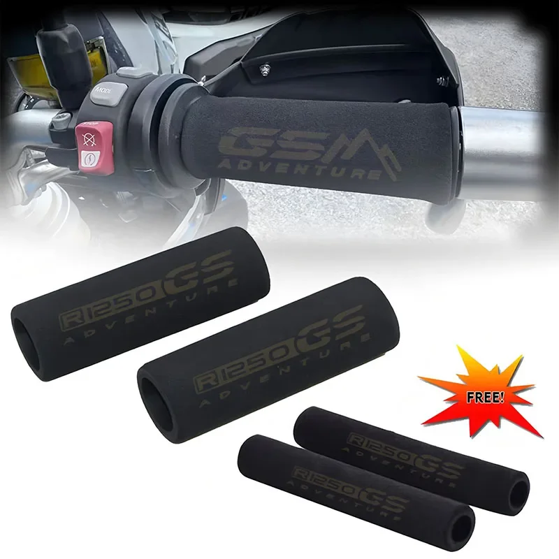 Foam Motorcycle Handle Grip Cover For BM@W R1300GS R1200GS R1250GS GS R 1200 1250 GS Adventure F650GS Slip On Anti-Slip Handleba