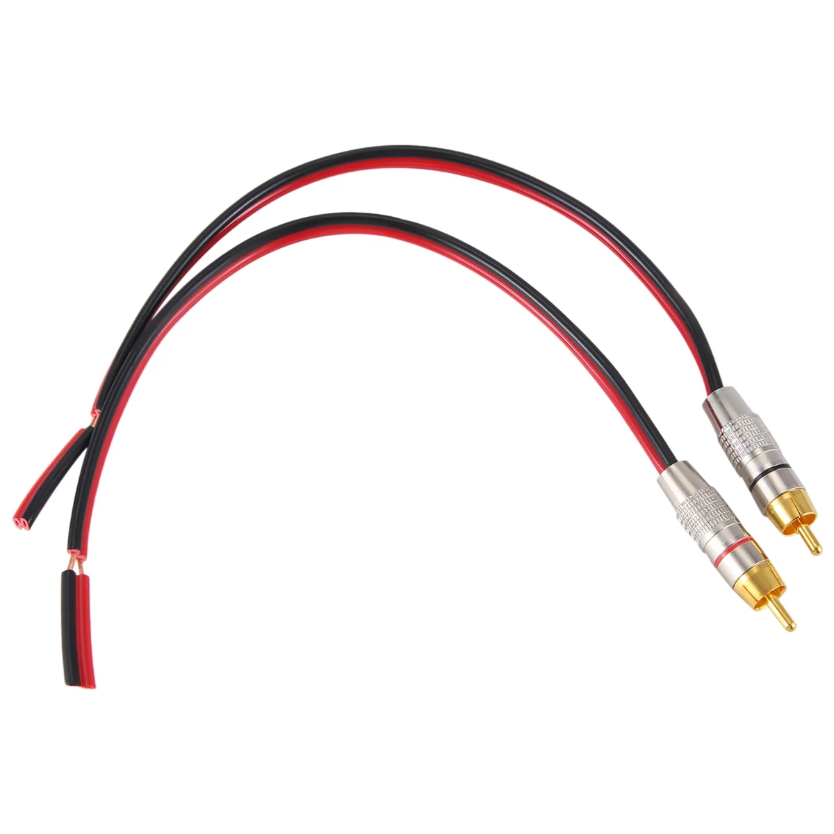 Y14ASpeaker Cables to RCA Plugs Adapter, 2-Channel (1 Foot)