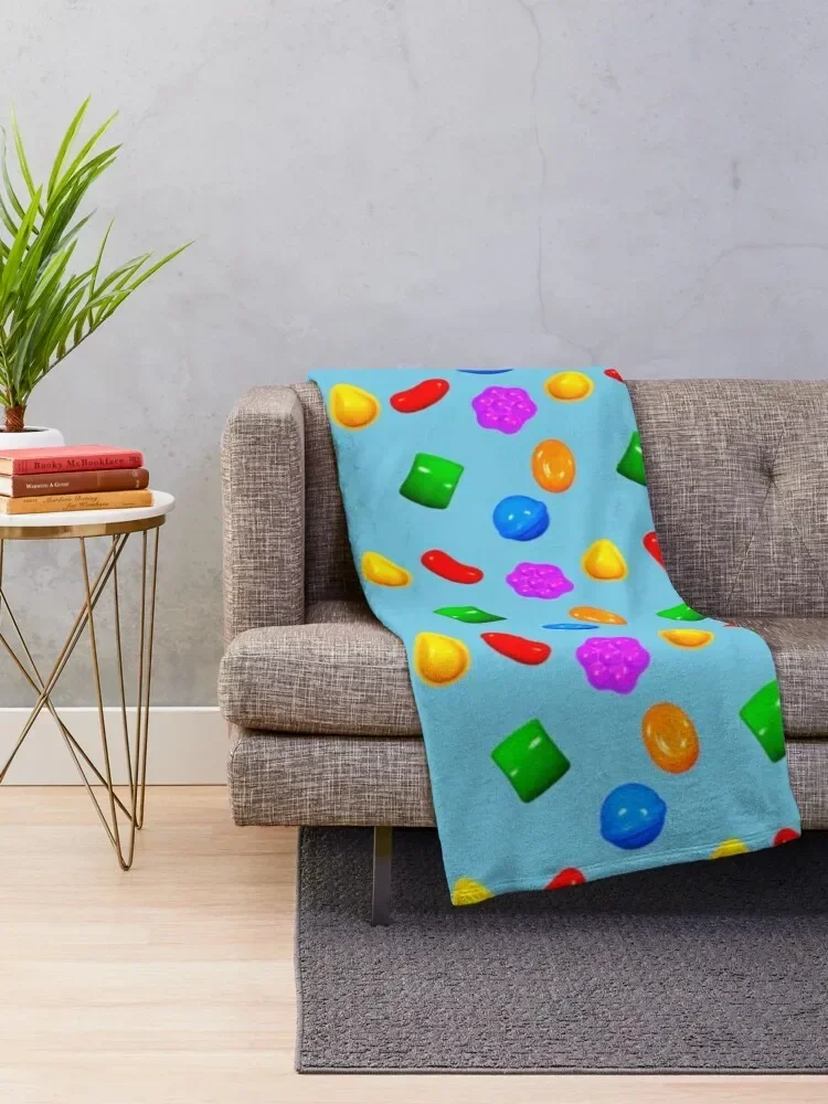 Gotta Crush Some Candy Crush Throw Blanket Sofa Vintage Flannels christmas gifts Blankets