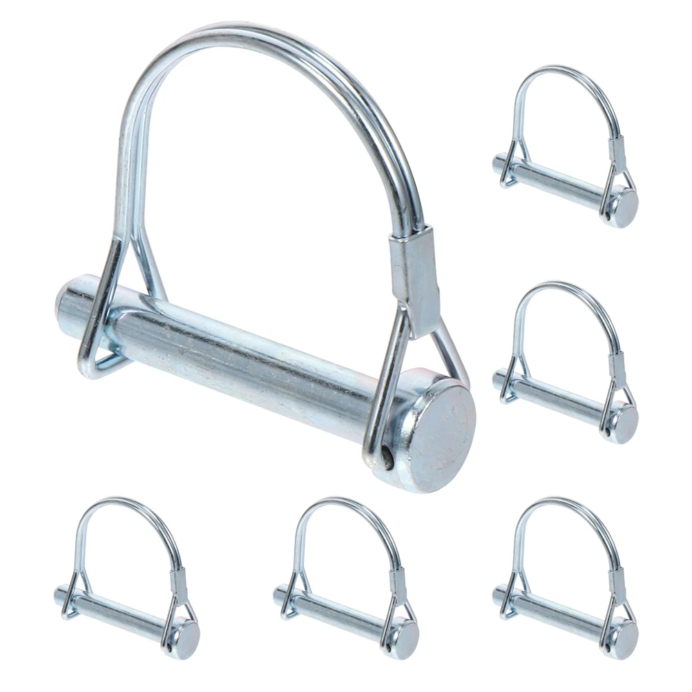 

6pcs Lock Pins Trailer Safety Cotter Pins Farm Equipment Big Automatic Locking Hitch Pin Latch Gooseneck Coupler Anti