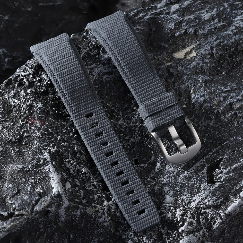 20/21/22mm FKM Gummi-Uhrenarmband mit Gebogenem Ende Schnellverschluss Silikon-Uhrenband für Longines für Seiko Swordfish für Rolex Armband