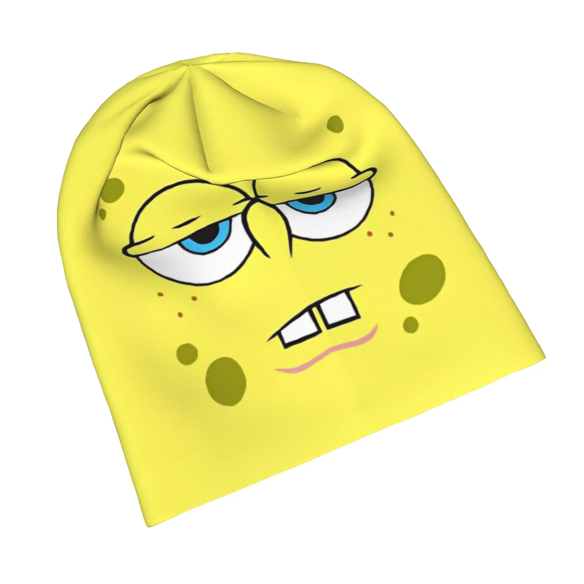 Spongebobed SquarePants Caps  Cool Autumn Winter Street Skullies Beanies Hats Summer Warm Thermal Elastic Bonnet Knitted Hat