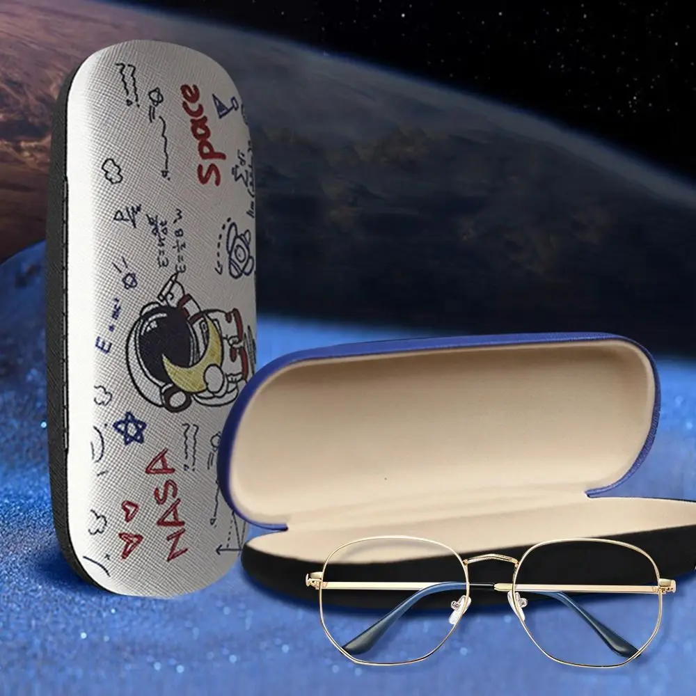 Eye Wear Accessories Cartoon Glasses Box Cute Simple Reading Eyewear Case Portable Astronaut Sunglasses Organizer Students