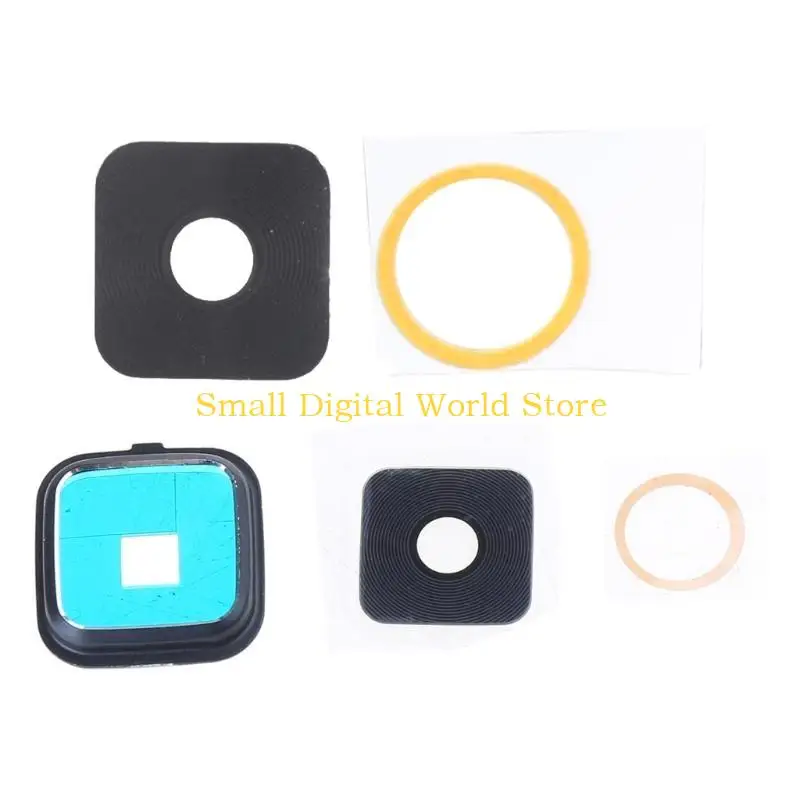 77UB 1 Set Rear Camera Lens Glass Cover & Frame & Sticker for GalaxyNote 4 N9100 N910F N910C Smartphone Parts