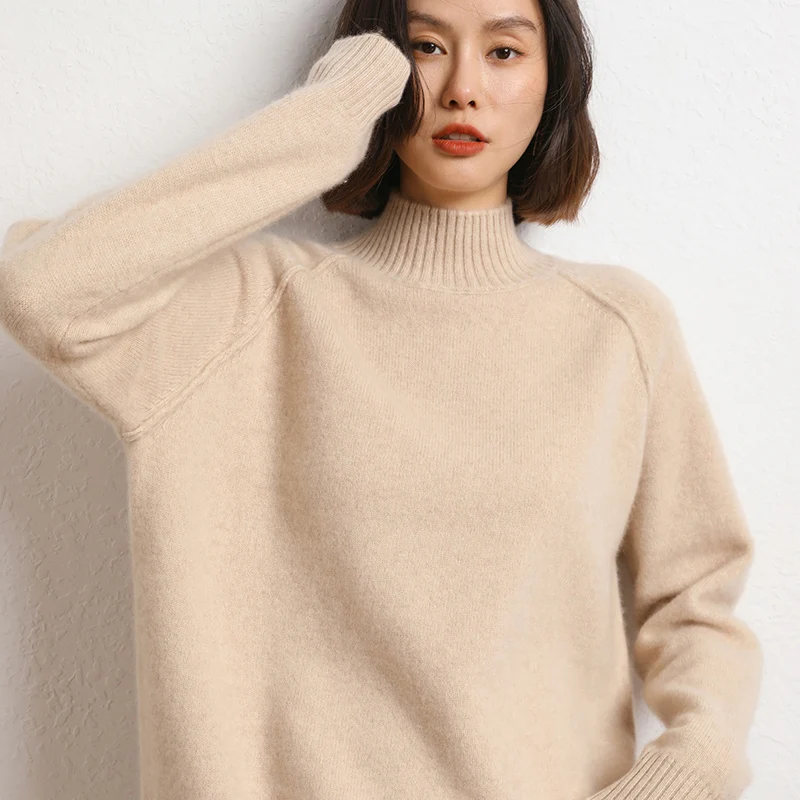 2023 Winter Knitwears,Free Shipping Plus Size Women Sweater,100% Pure Cashmere Pullover,Loose Women\'s Thickened Clothing, SWS01