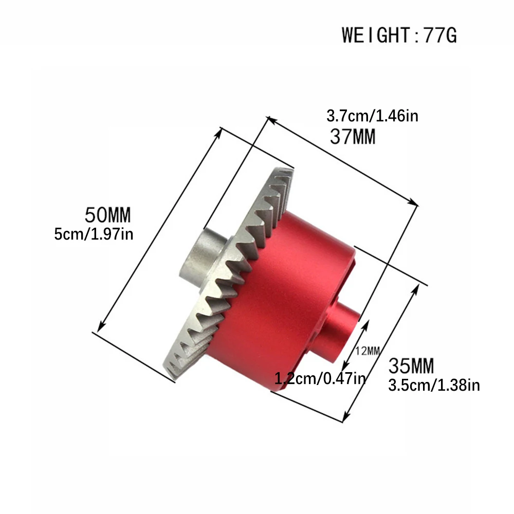 طقم ترقية التروس التفاضلية الأمامية/الخلفية الفولاذية لسيارات ARRMA KRATON VORTEKS Senton بمقياس 1/8 و1/10 للتحكم عن بعد