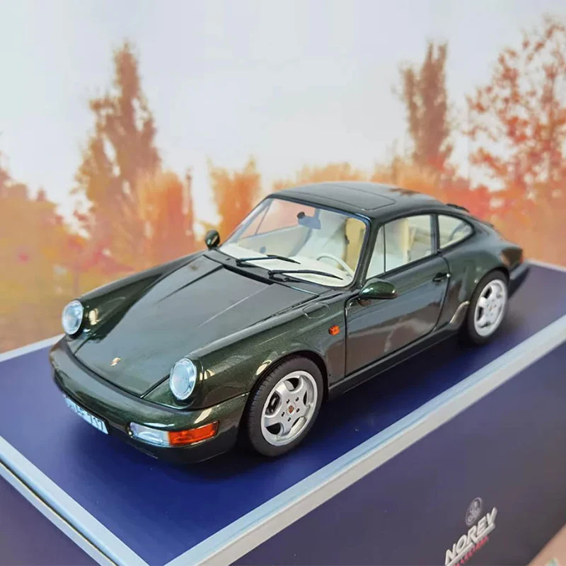 NOREV Diecast Original, Escala 1:18, 911 964 Carrera 4 1992, Modelo de Auto Deportivo de Aleación, Simulación de Auto, Coleccionable Estático, Regalo