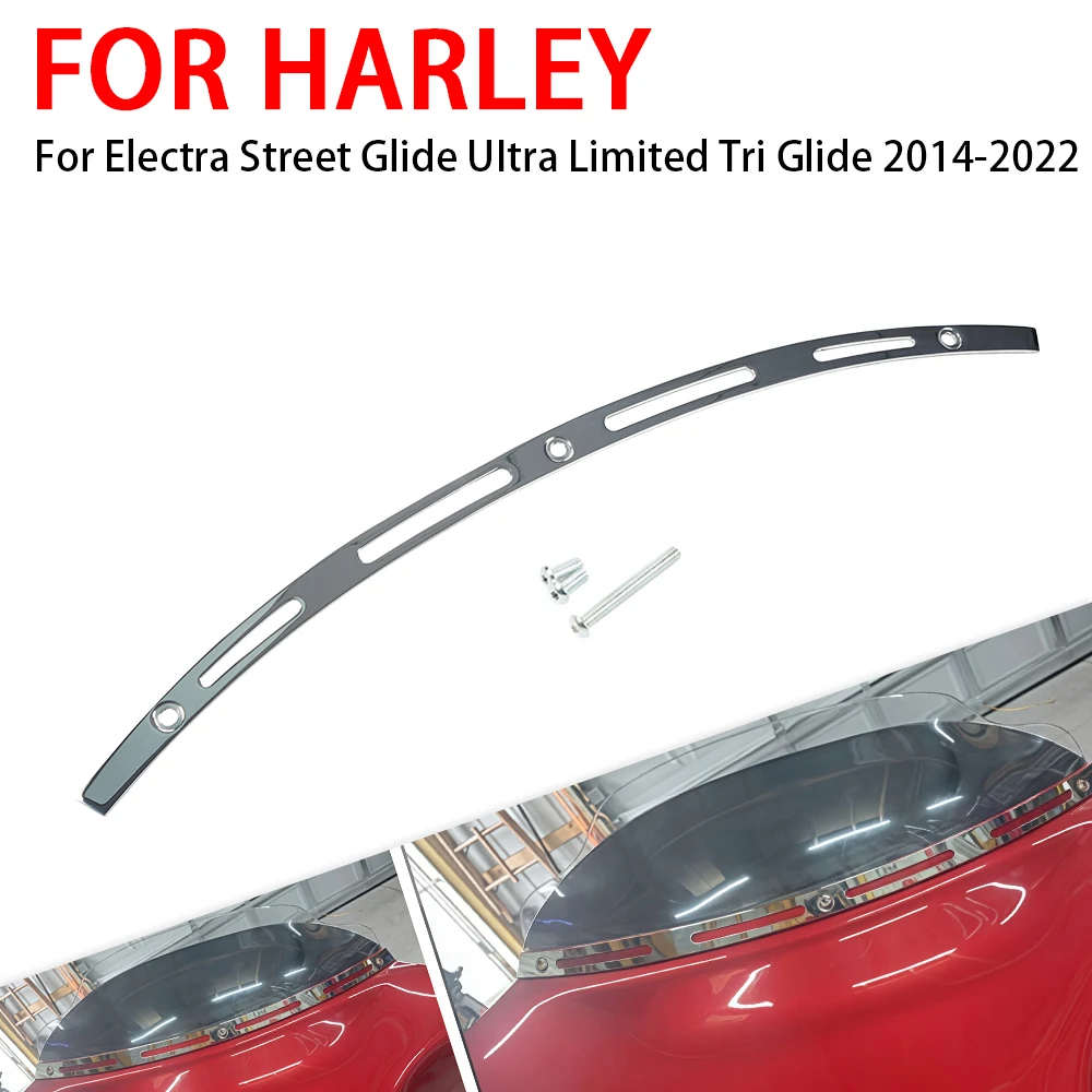 

Motorcycle Windscreen Windshield Trim For Harley Touring Electra Glide Ultra Limited Street Tri Glide FLHX 2014-2022 Accessories