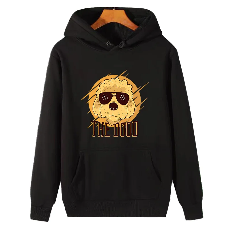 

Cool goldendoodle dog fashion graphic Hooded sweatshirts thick sweater hoodie cotton fleece hoodie Men's sportswear