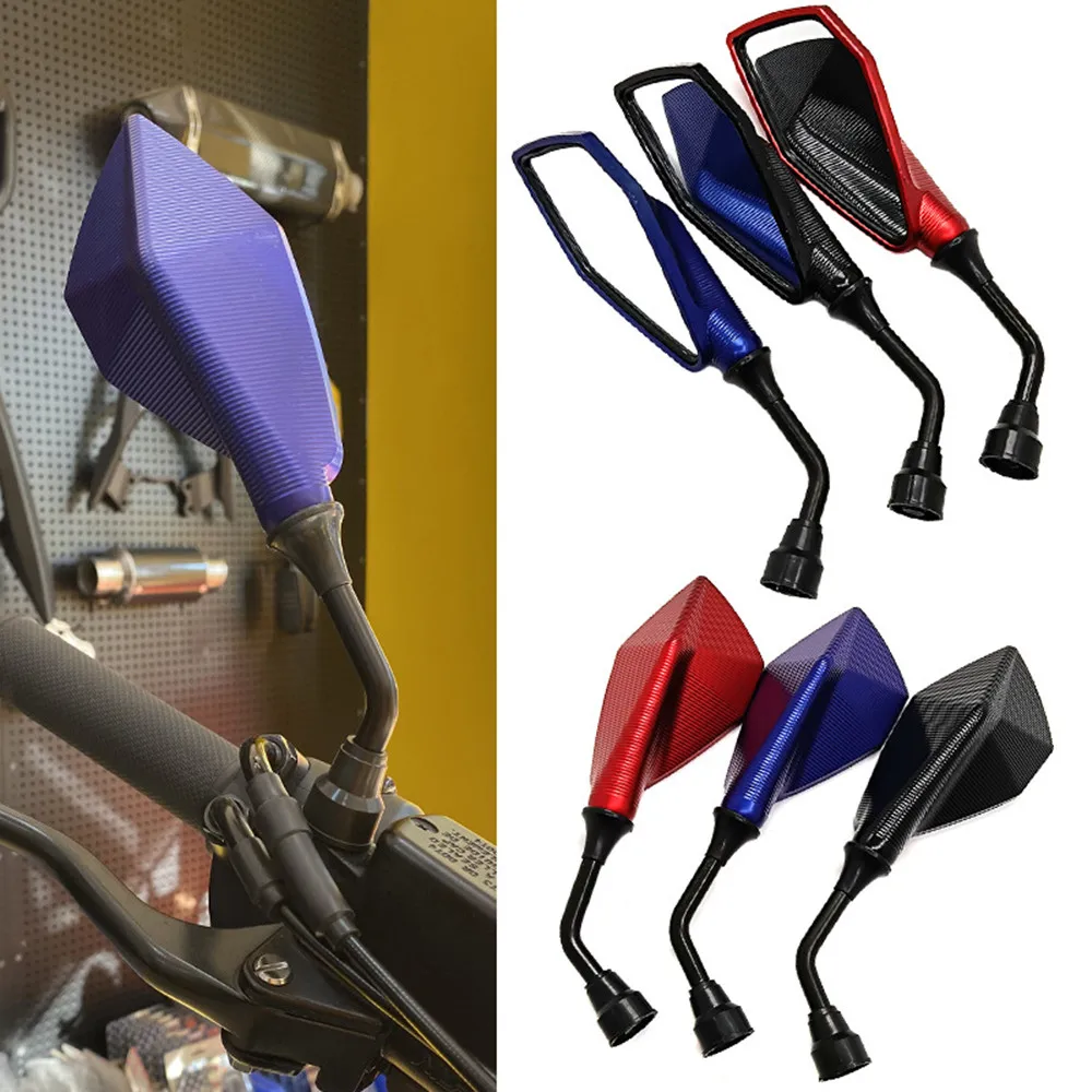 

Pair Motorbike Universal 8mm 10mm RearView Side Mirrors Scooter Old School ATV Chopper Cafe Racer