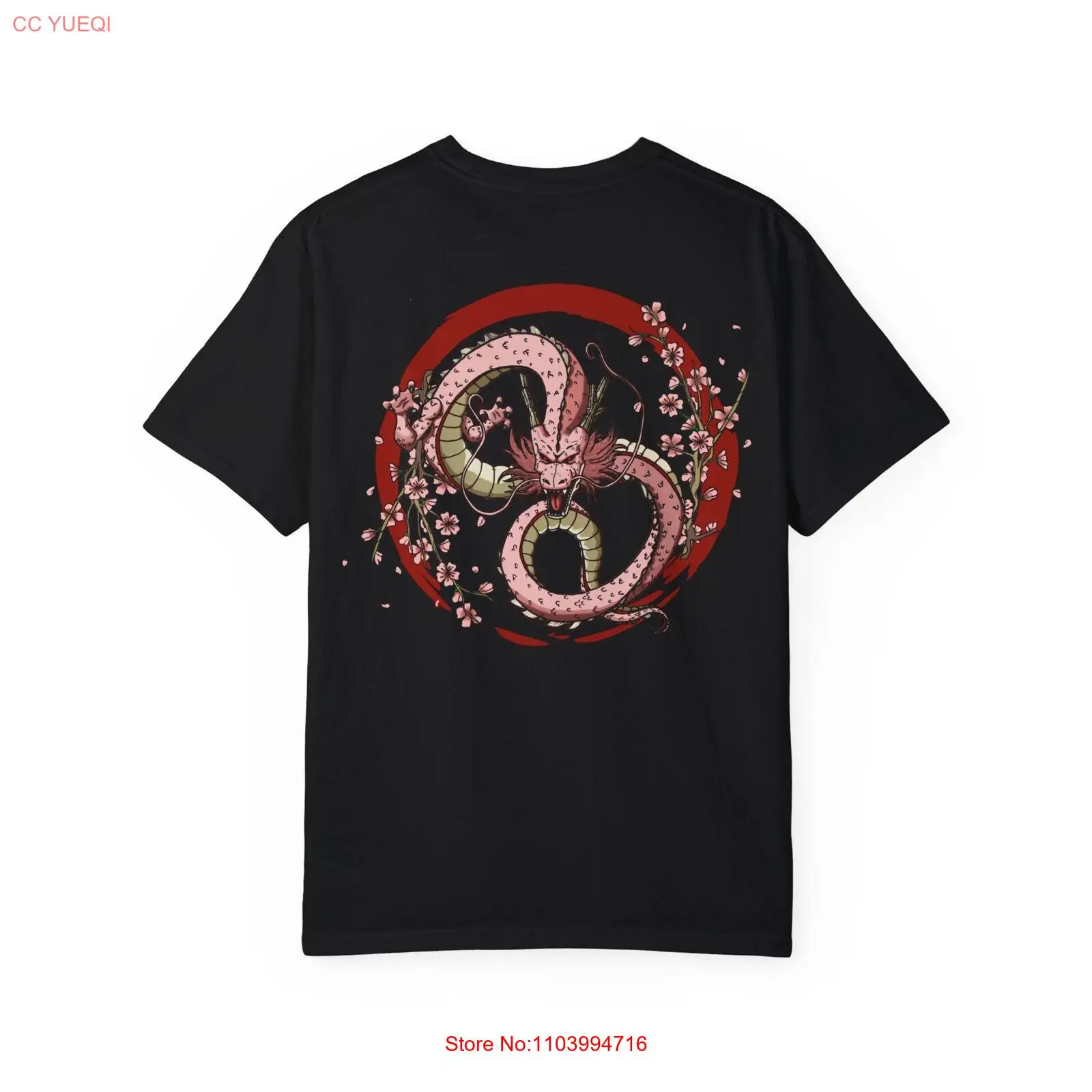 Lunar New Years Year of the Dragon Cherry Blossom GarmentDyed Tshirt