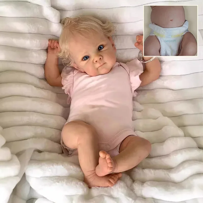 

NPK 18inch Newborn Baby Full Body Vinyl Bettie Lifelike Baby Multiple Layers Painting 3D Skin with Visible Veins