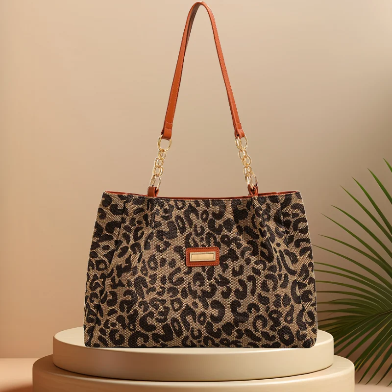 Imagem -03 - Cfun Ya-leopard Bolsa para Mulheres Bolsa de Ombro de Grande Capacidade Múmia Bolsa Feminina Bolsas de Compras Design Original