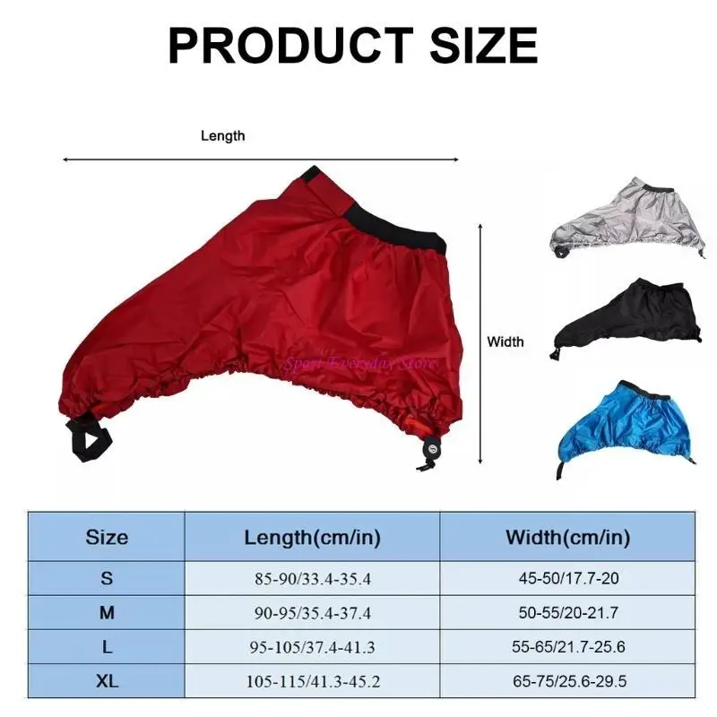 Kayak -Sprays Rock verstellbare Boote Kanus Surfs Kajak -Cockpit -Cover dauernde Jome