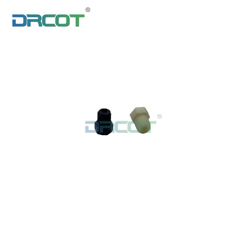 50pcs Spare Parts Tube Plug for UV Flatbed Machine Inkjet Printer Ink Hose M5 Stopper Sub Tank Black Screw Plug