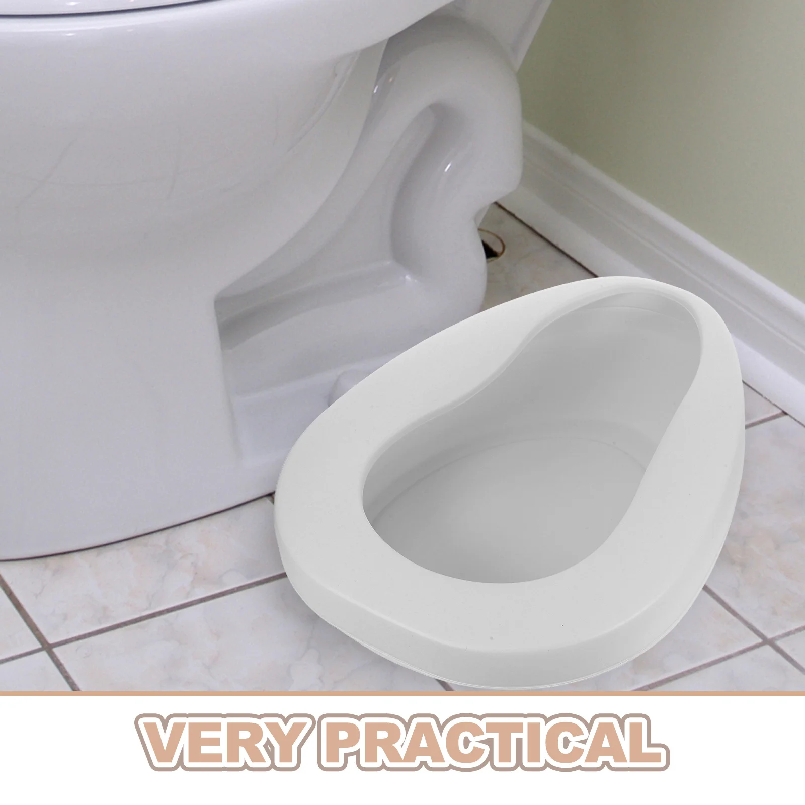 المحمولة Bedpan مانعة للتسرب المسنين السرير قعادة مريحة لمرضى طريح الفراش مستشفى المنزل استخدام الإناث مبولة تبول دلو #5