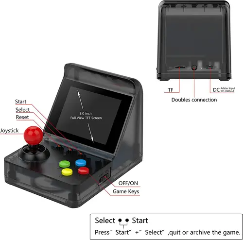 Imagen 2 del producto ARCADE MINI mejor Popular 32 bits Mini Arcade consola Retro portátil reproductor clásico 500 juegos para niños