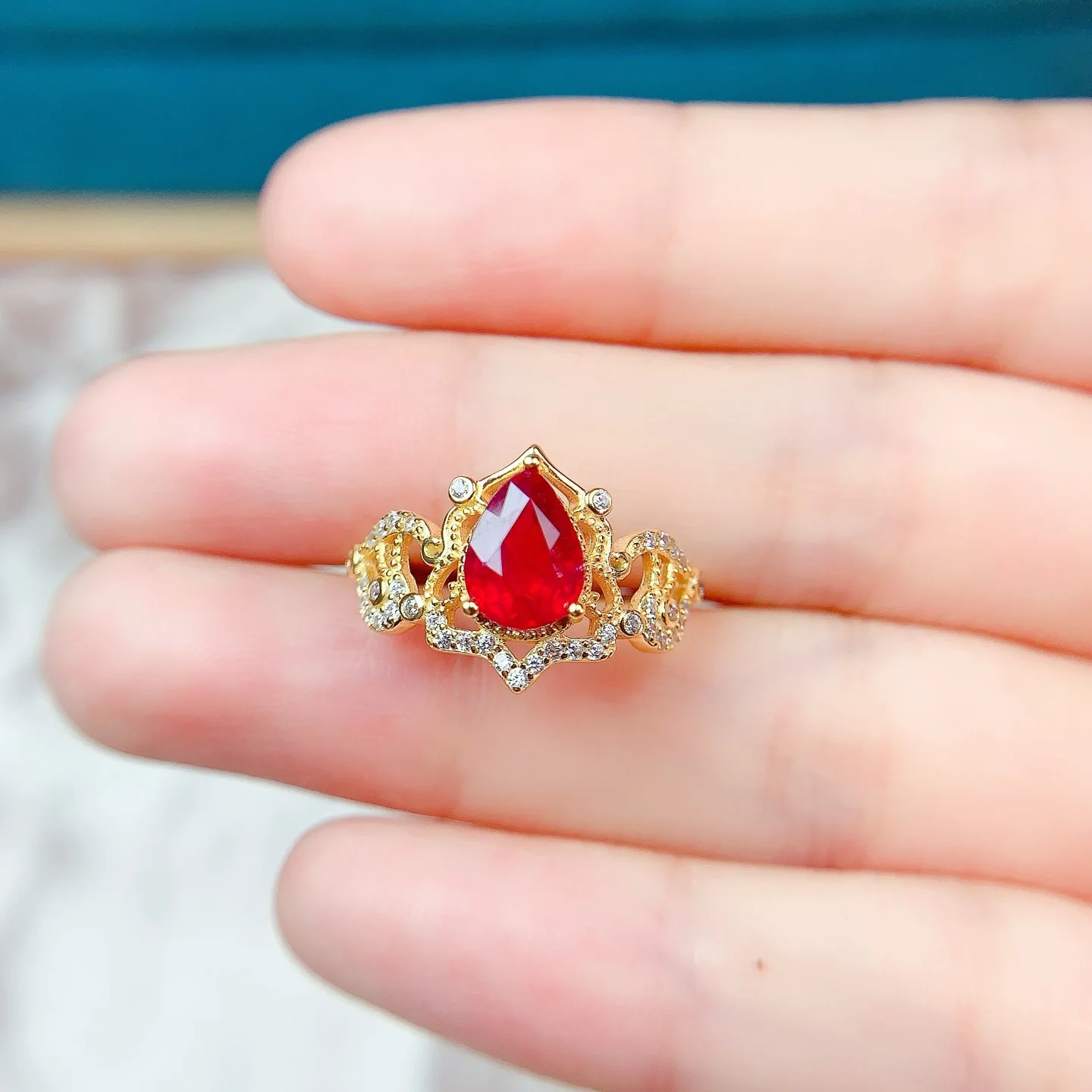 

6*8mm Natural Newly Burned Ruby Ring Real S925 Sterling Silver Certificate Fashion Fine Charm Weddings Jewelry for Woman FS