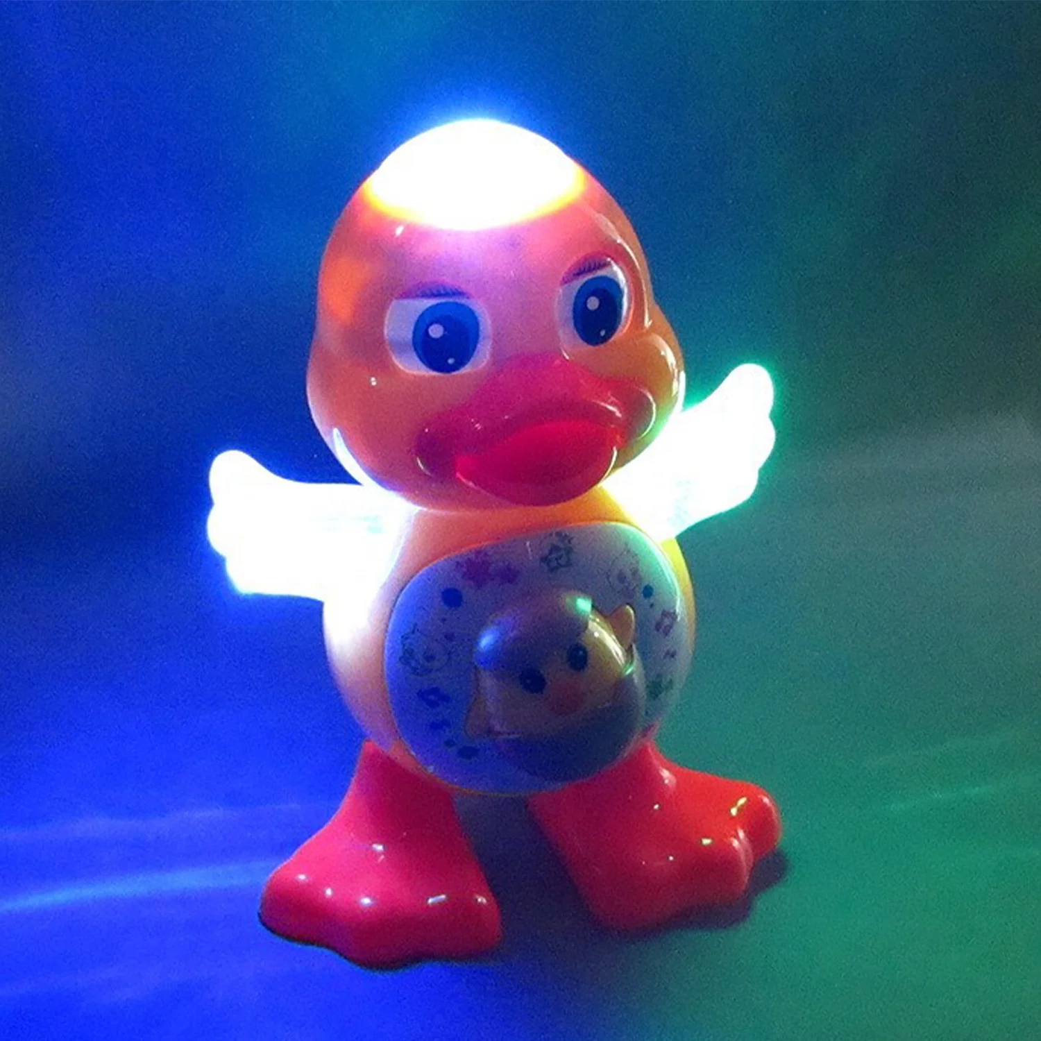 Children's electric singing and dancing toy swinging duck, early education puzzle novelty toy (with 3 batteries of size 5)
